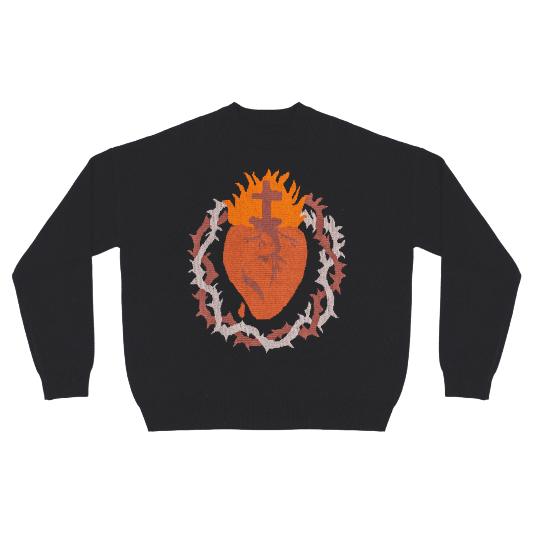 Sacred Heart Knit Sweater